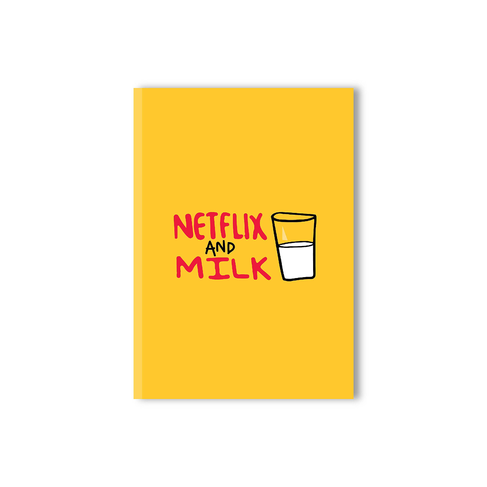 Doodlebawa Netflix and Milk A5 Notebook