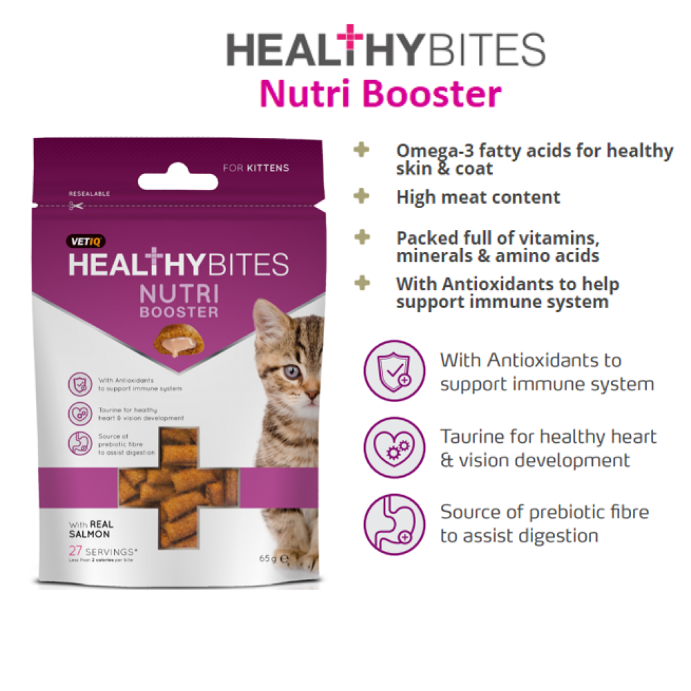 Mark and Chappell Healthy Bites Nutri Booster Kitten Treats image 3