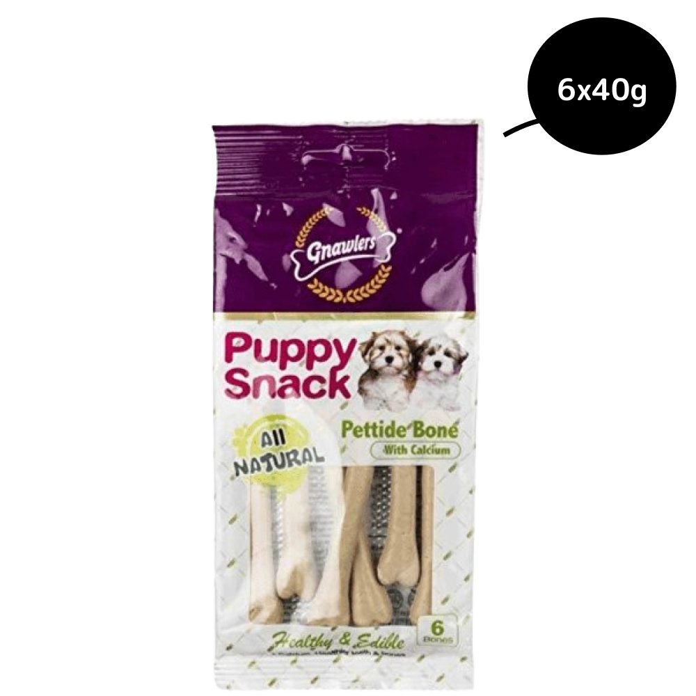 Gnawlers Puppy Snack Pettide Bone Dog Treats image 3