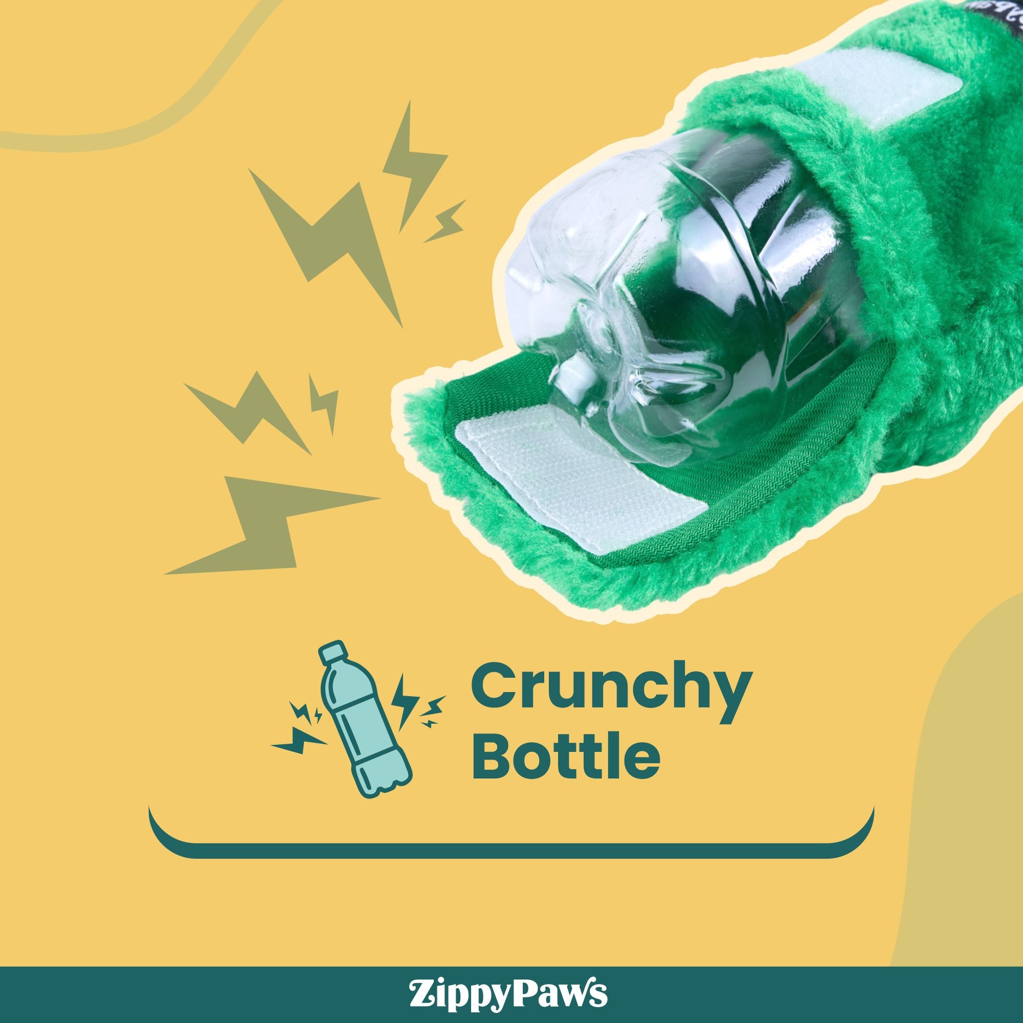 Zippy Paws Happy Hour Champagne Crusherz Plush Toy for Dogs image 4
