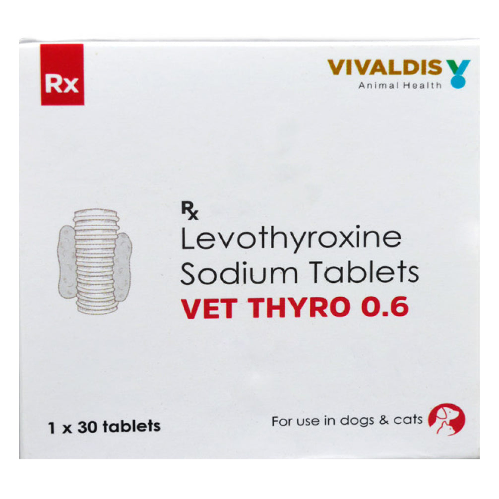 Vivaldis Vet Thyro 0.6 (Levothyroxine sodium) Tablets for Dogs and Cats image 5