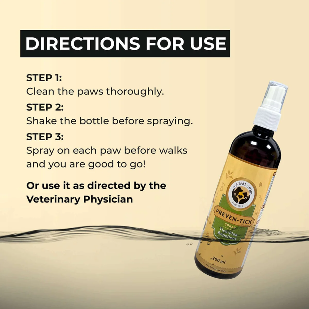 FurBall Story Preven Tick and Flea Spray for Dogs image 4