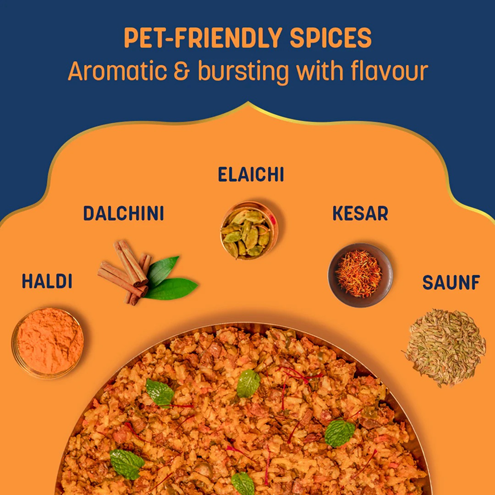 HUFT Sara's Wholesome Flavours Of India Mutton Biryani Dog Wet Food image 4