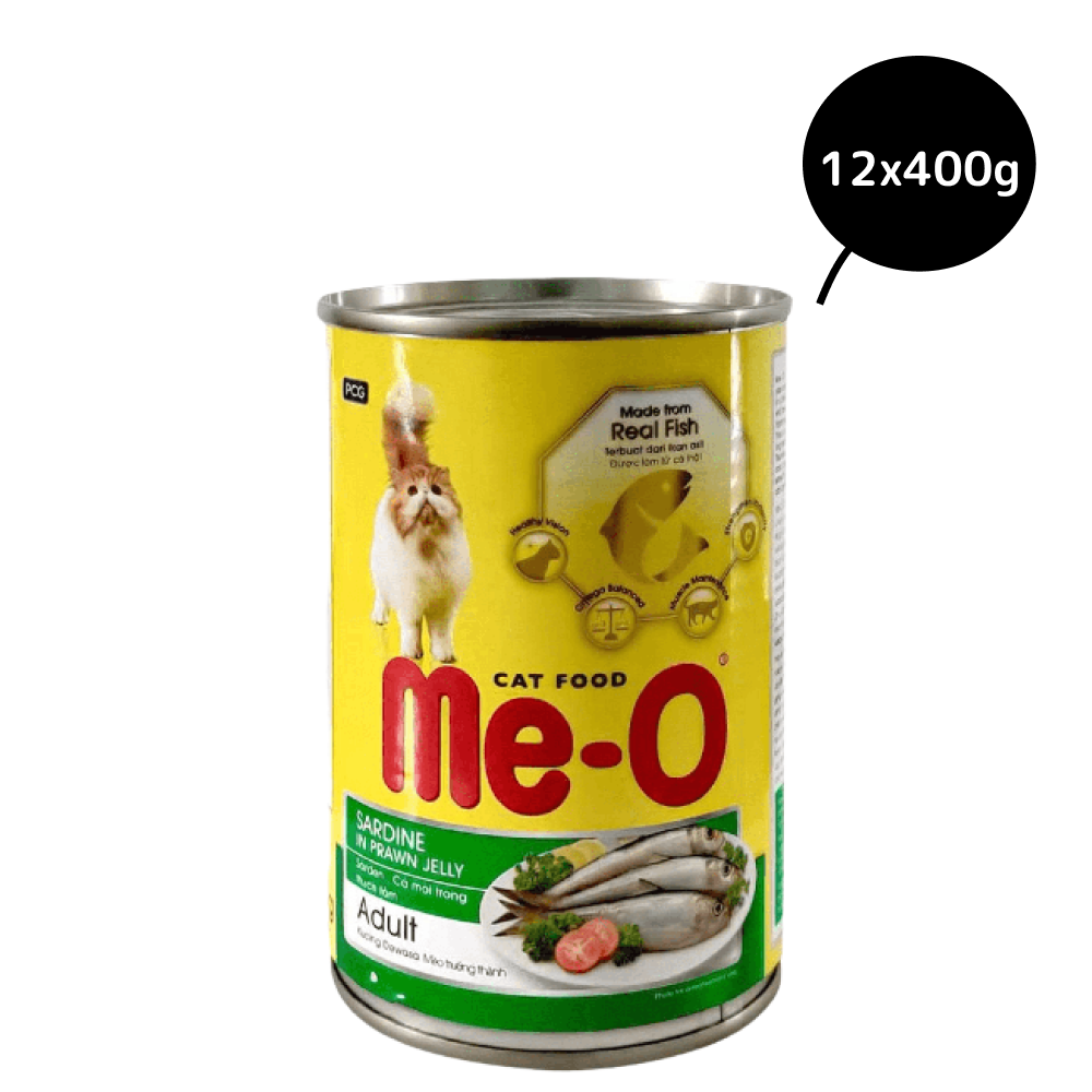 Me O Sardine in Prawn Jelly Canned Adult Cat Wet Food image 3