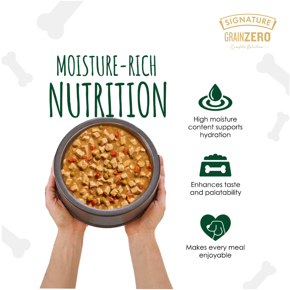 Signature Grain Zero Chicken Chunks Gravy Adult Dog Wet Food image 7