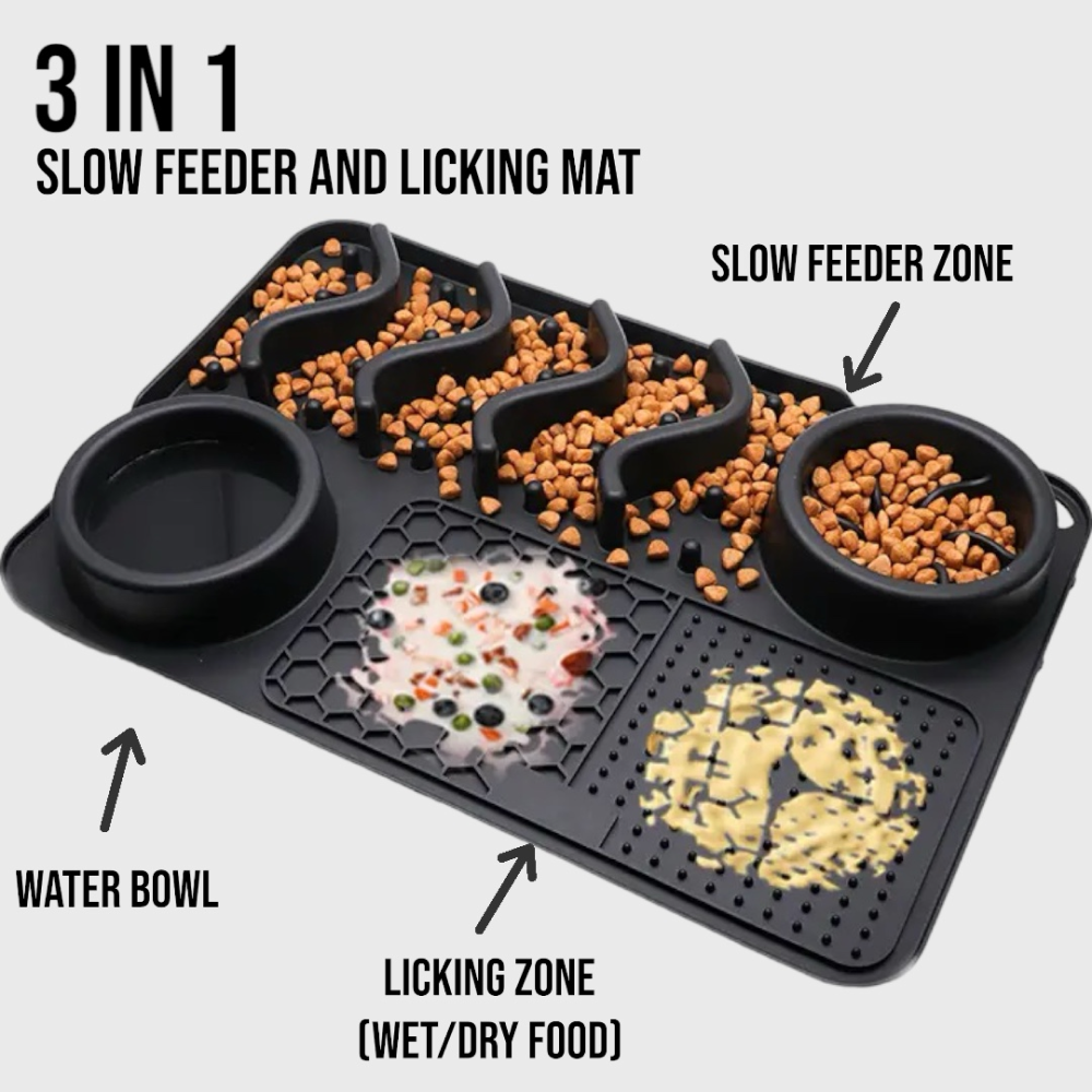 Talking Dog Club Lickables Lick Mat for Dogs and Cats (Black) image 3
