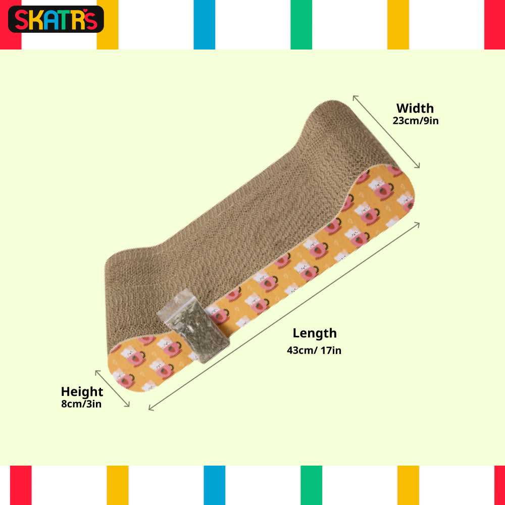 Skatrs Claw and Order Cat Scratcher with 2g Premium Catnip Free image 2