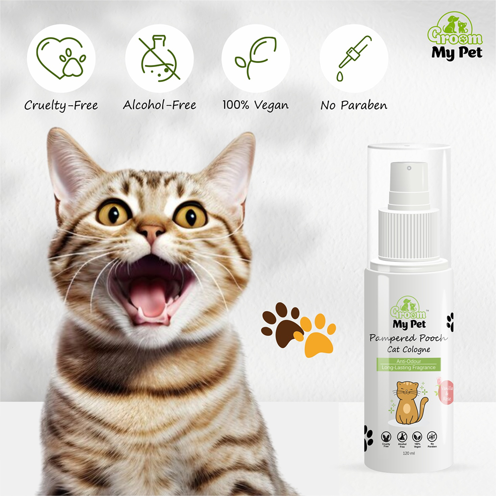Groom My Pet Vanilla and Rose Pampered Pooch Cologne for Cats image 3