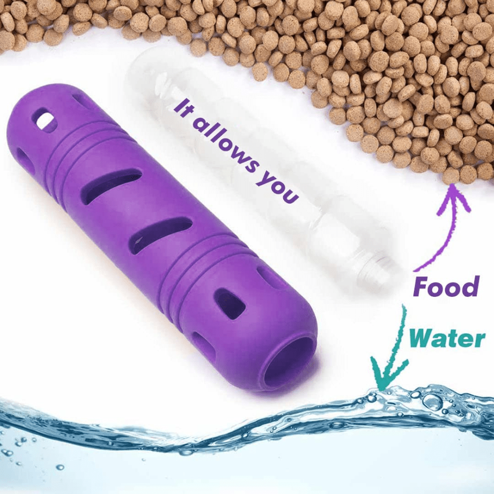 Pawsindia Rubber Bottle Chew Toy for Dogs (Purple) image 4