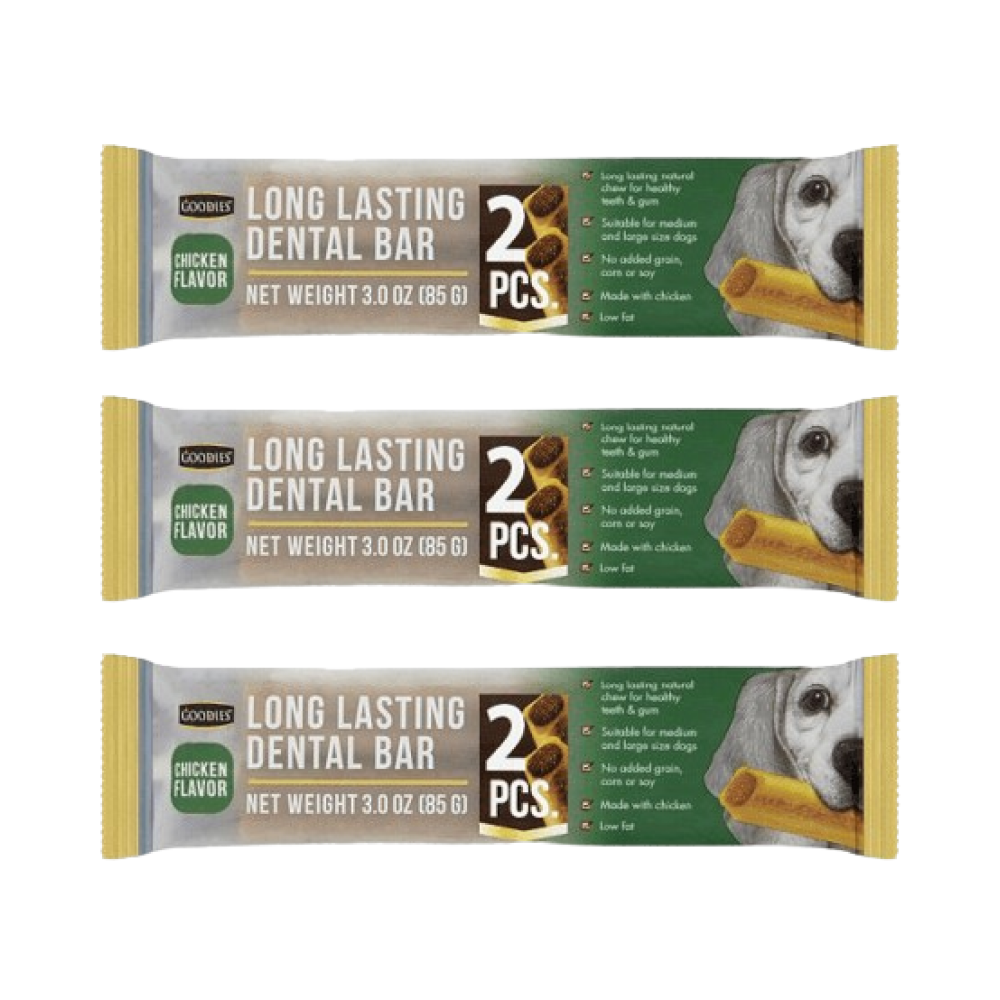 Goodies Long Lasting Dental Bar Chicken Dog Treats image 3