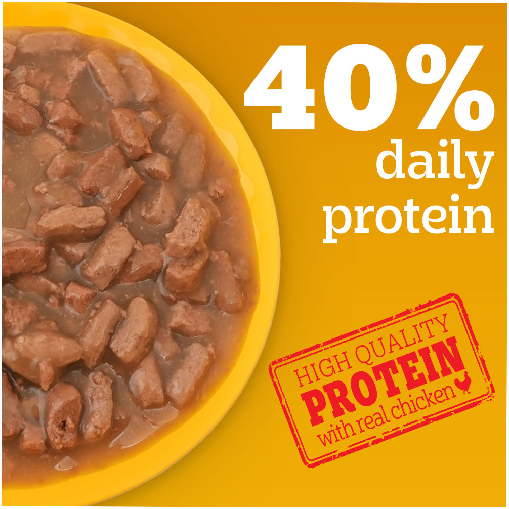 Pedigree Chicken and Liver Chunks in Gravy Adult Dog Wet Food (70g) image 3