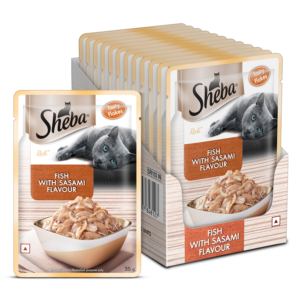 Sheba Fish with Sasami Premium Cat Wet Food image 6