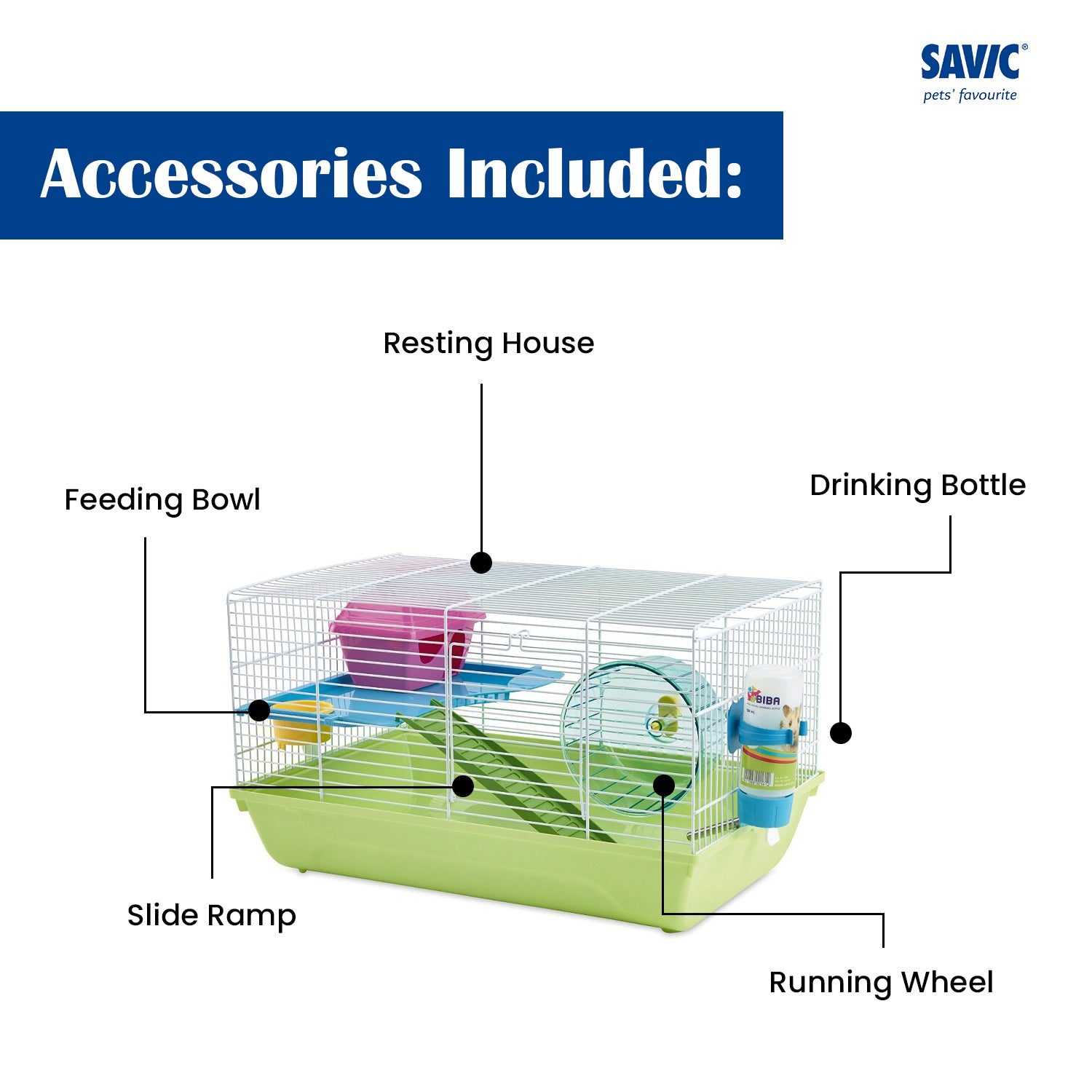 Savic Martha Double Cage for Hamsters and Guniea Pigs image 3