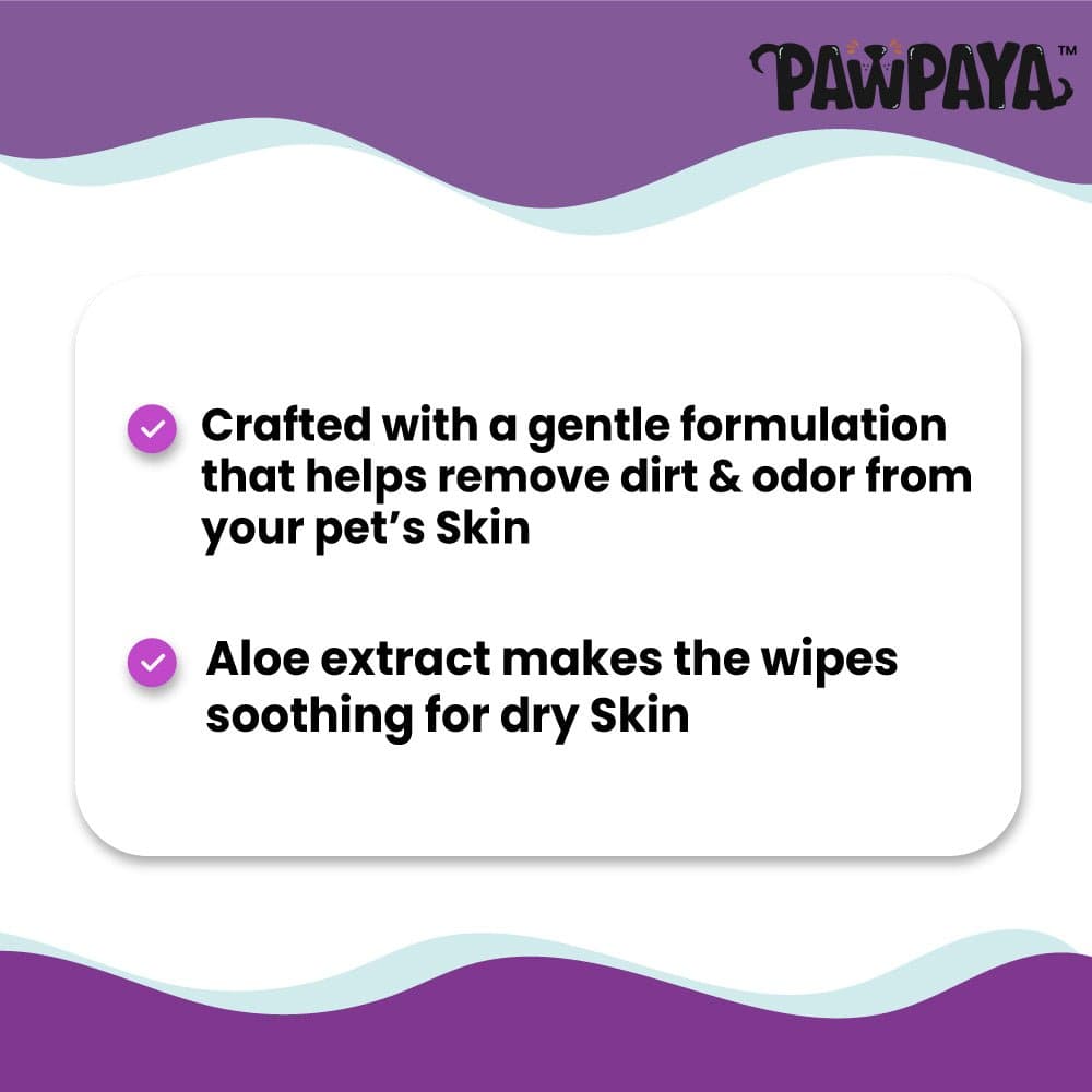 Pawpaya Ear Wipes for Dogs and Cats image 3