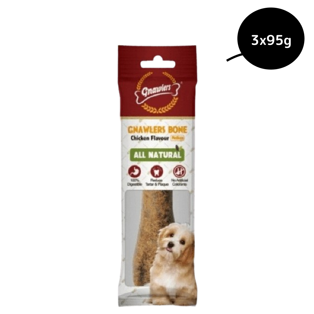 Gnawlers Chicken Bone Dog Treats (5 inch) image 3