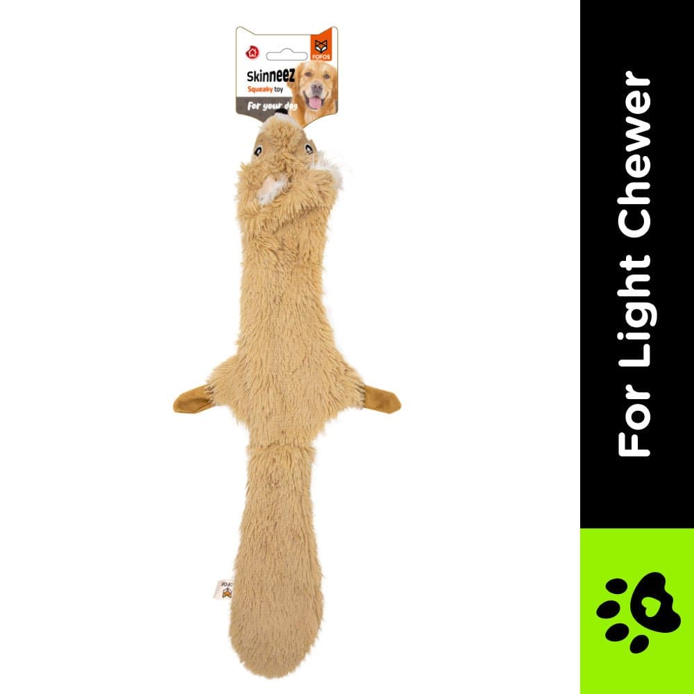 Barkbutler x Fofos Skinneez Squirrel Toy for Dogs (Brown) image 2