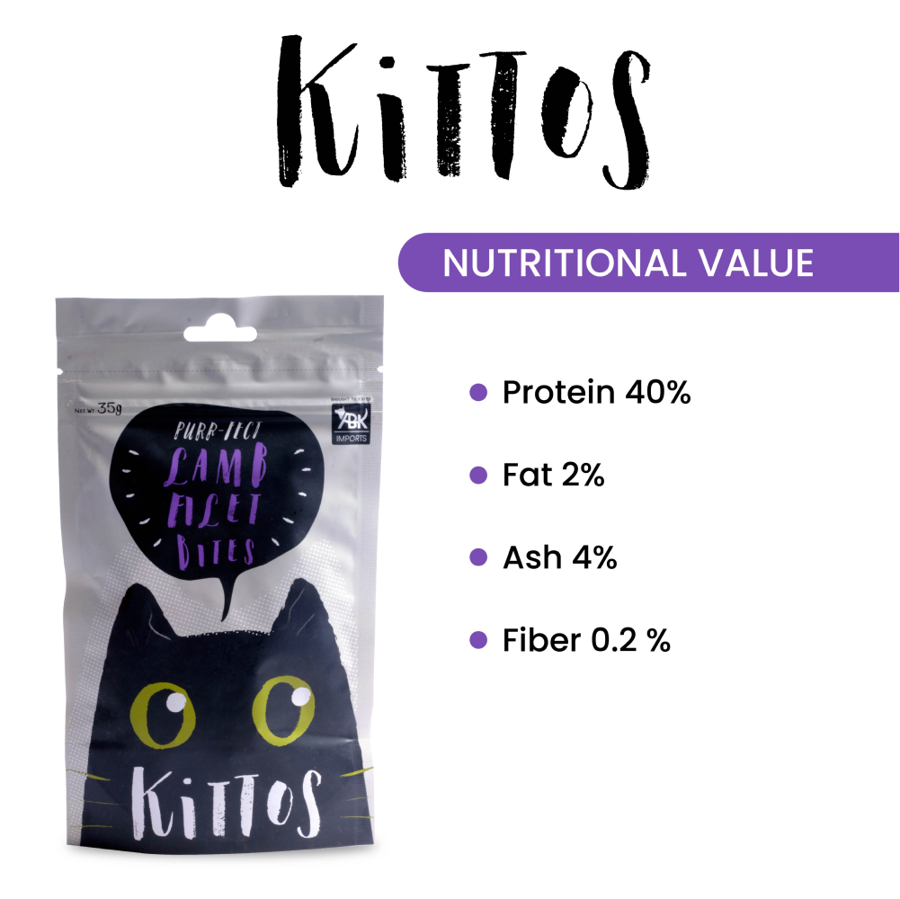 Kittos Purr fect Lamb Filet Bites Cat Treats image 4