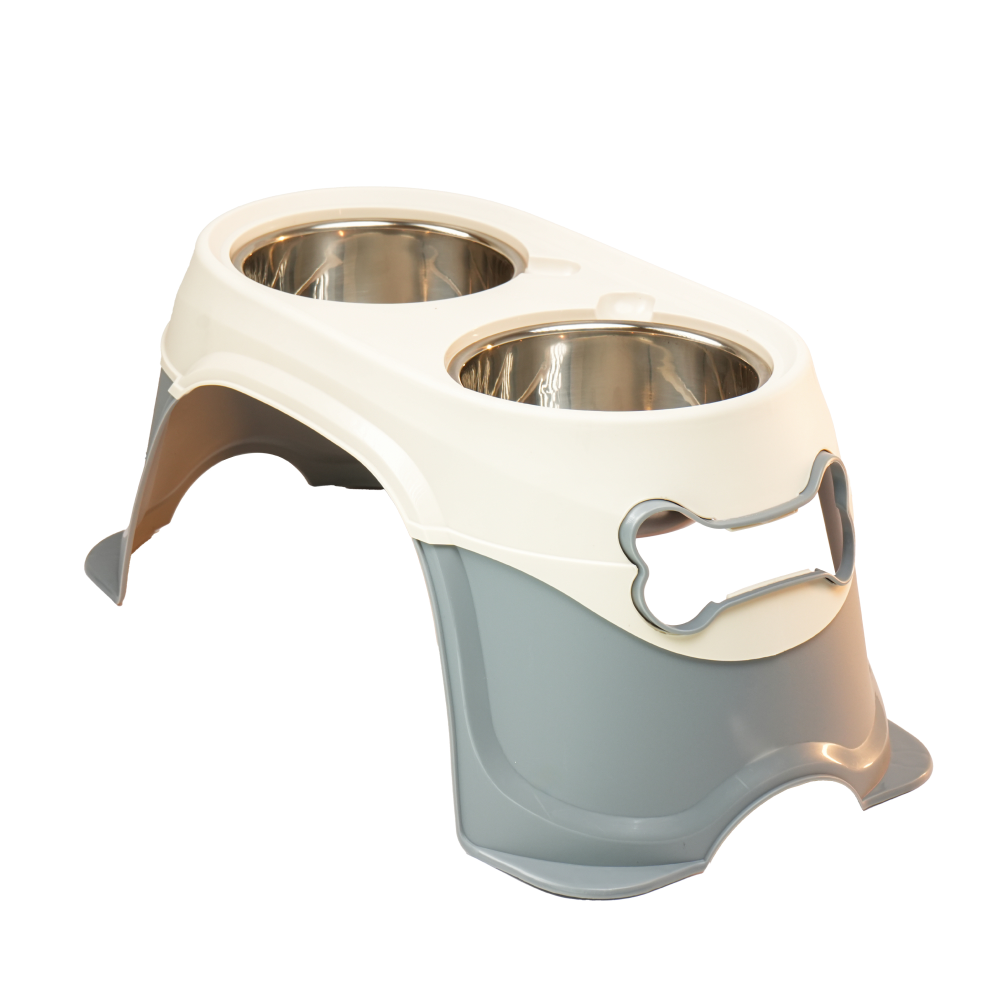 Skatrs Elevated Feeder with Twin Stainless Steel Bowls for Dogs image 3