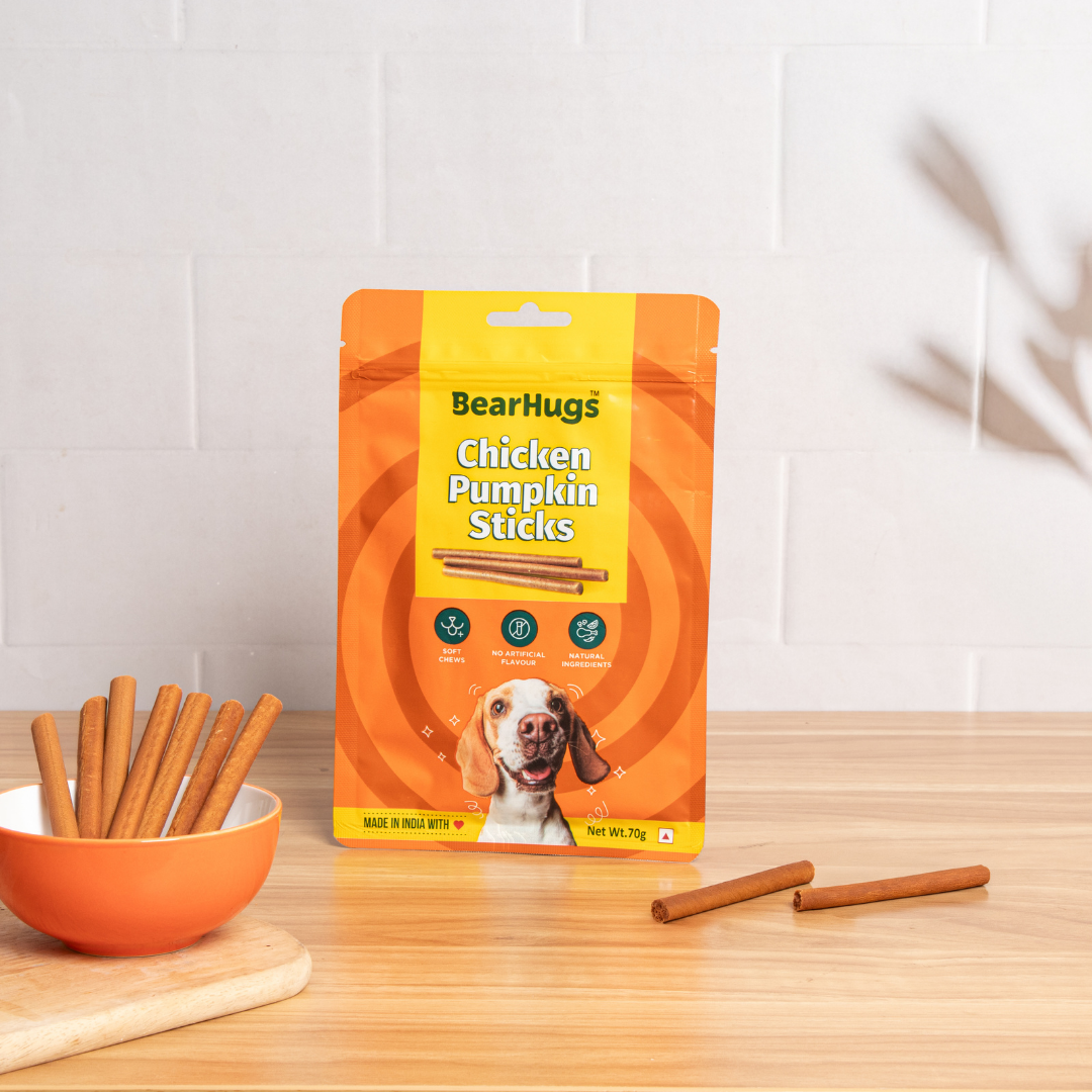 BearHugs Chicken & Pumpkin Soft & Chewy Sticks Dog Treats image 7