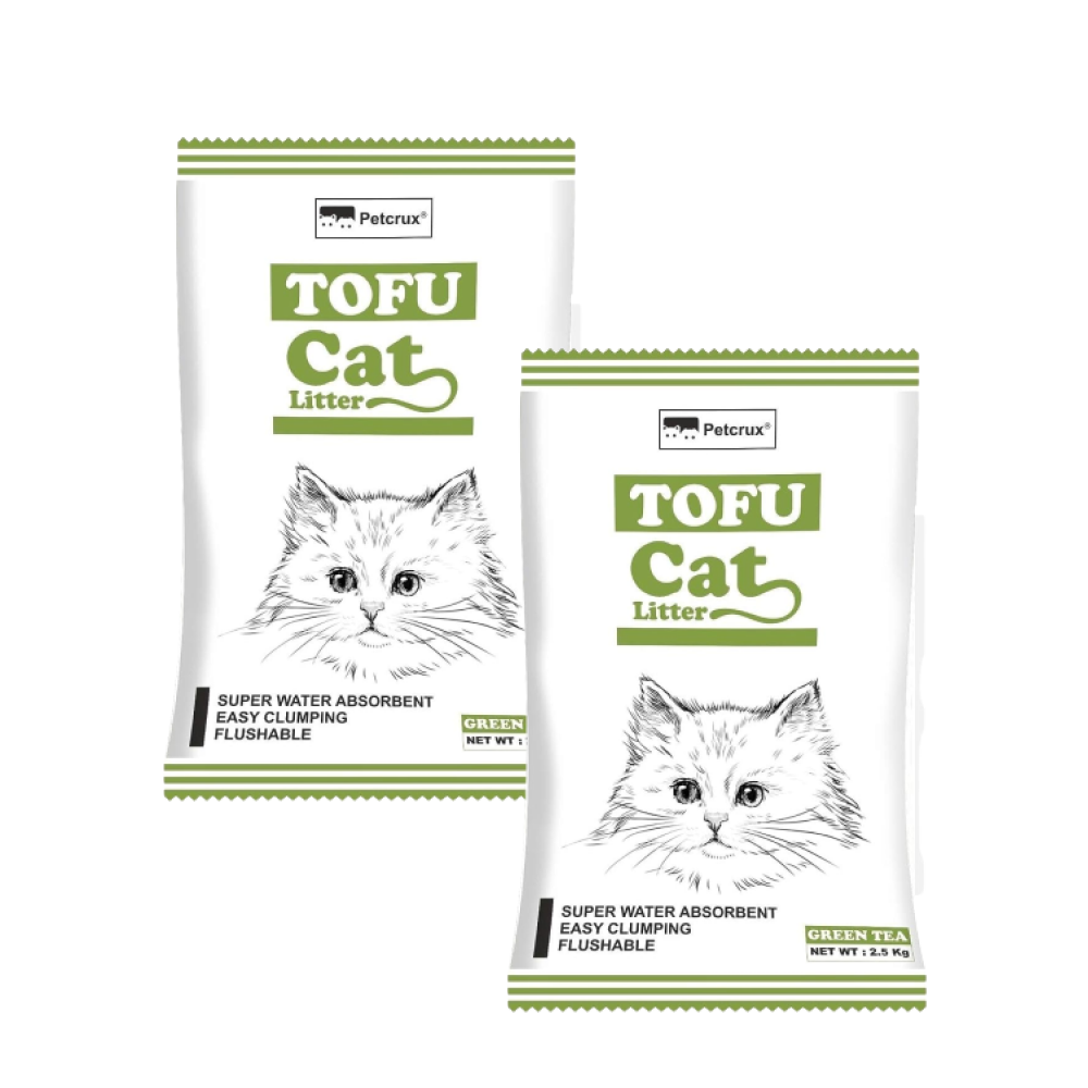 Petcrux Exclusive Organic Tofu Green Tea Scented Cat Litter image 2