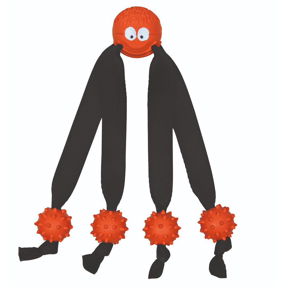 Trixie Ball with Strap Legs for Dogs (Orange) image 1