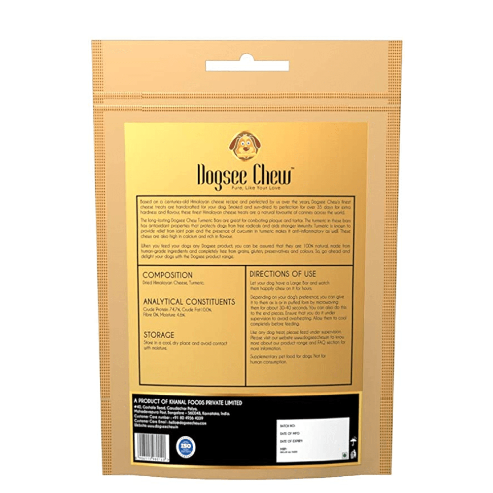 Dogsee Chew Turmeric Chew Bars Medium Breed Dog Treats image 2