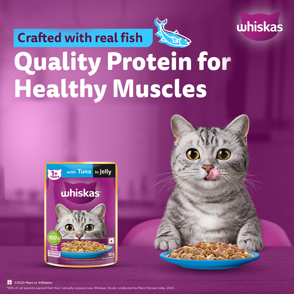 Whiskas Tuna in Jelly Meal Adult Cat Wet Food image 8