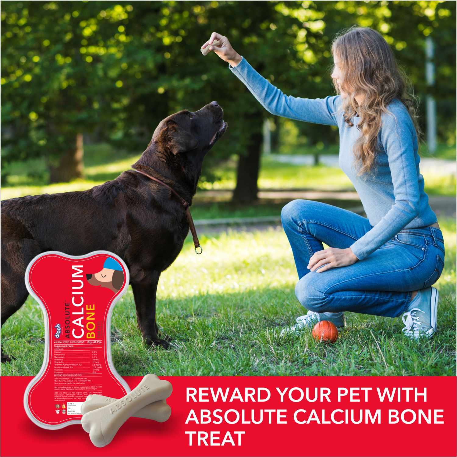 Drools Absolute Calcium Bone, Goodies Mixed Flavour Stick, First Bark Chicken Training Cubes Dogs Combo image 6
