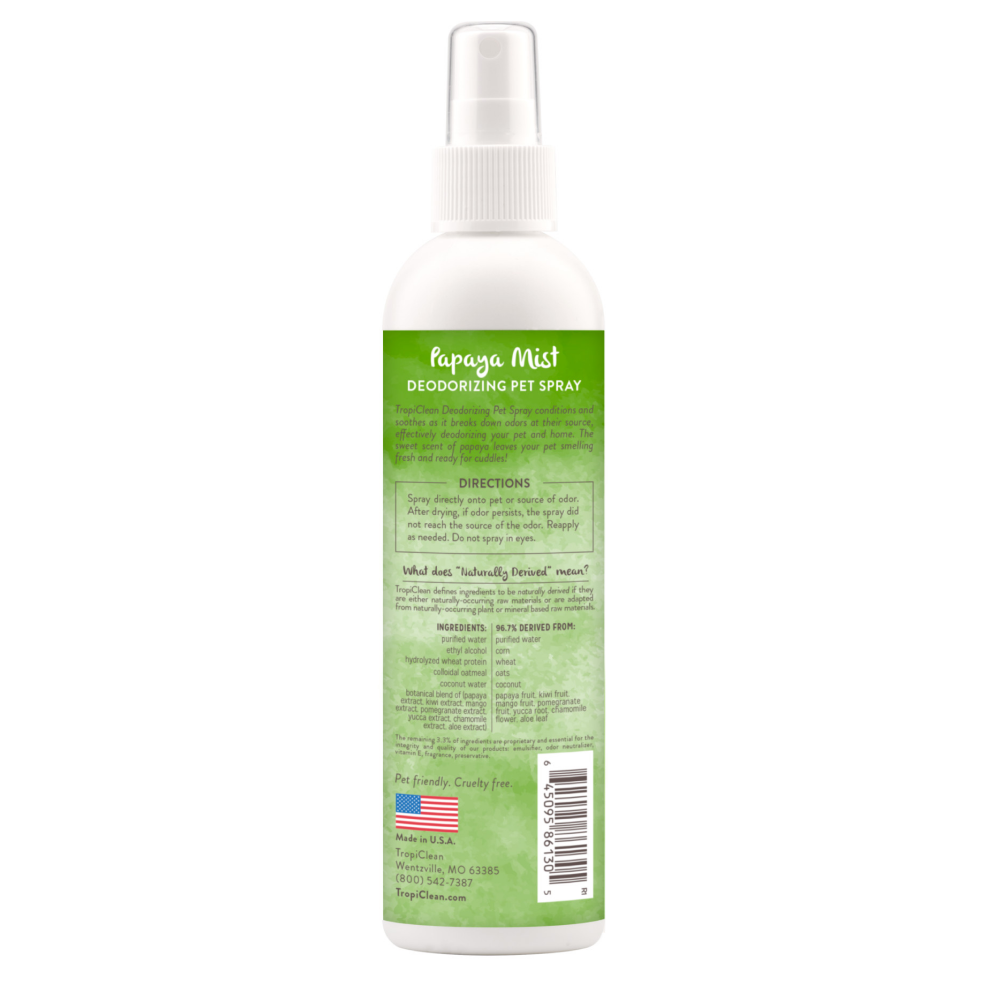 Tropiclean Papaya Mist Cologne Spray for Dogs and Cats image 2