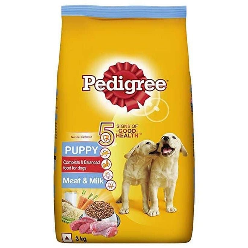 Pedigree Meat & Milk Puppy Dry Food (3kg)