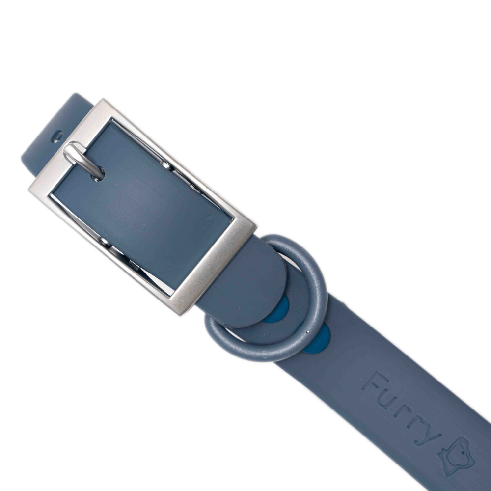 Furry & Co Weatherproof Collar for Dogs (Indigo Blue) image 2