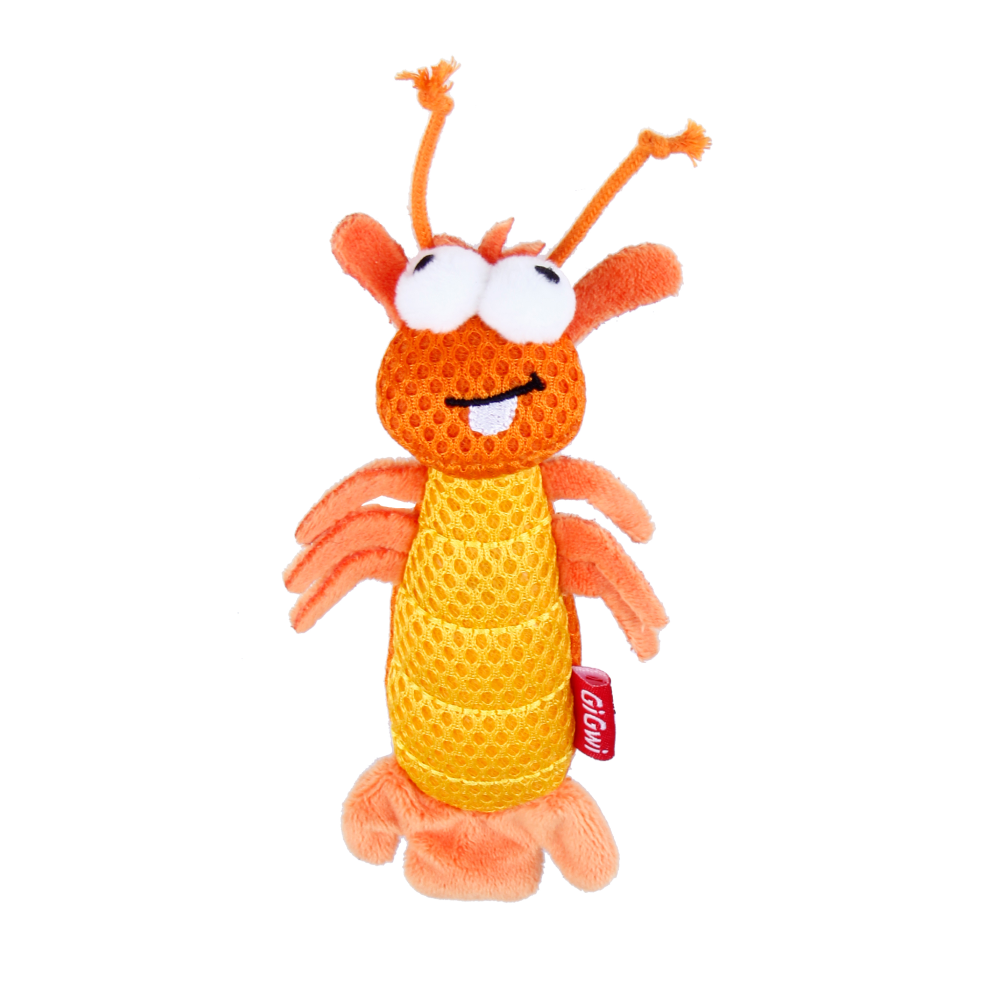 GiGwi Dental Mesh Shrimp Toy for Cats (Orange) image 7
