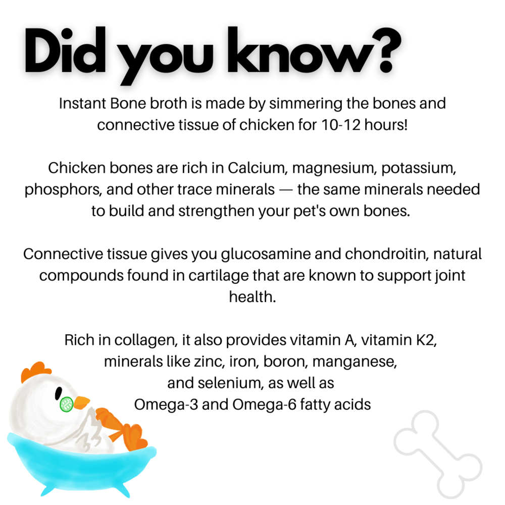 Doggos Instant Chicken and Carrots Bone Broth Gut and Vision Formula (Makes 100ml) for Cats and Dogs image 10