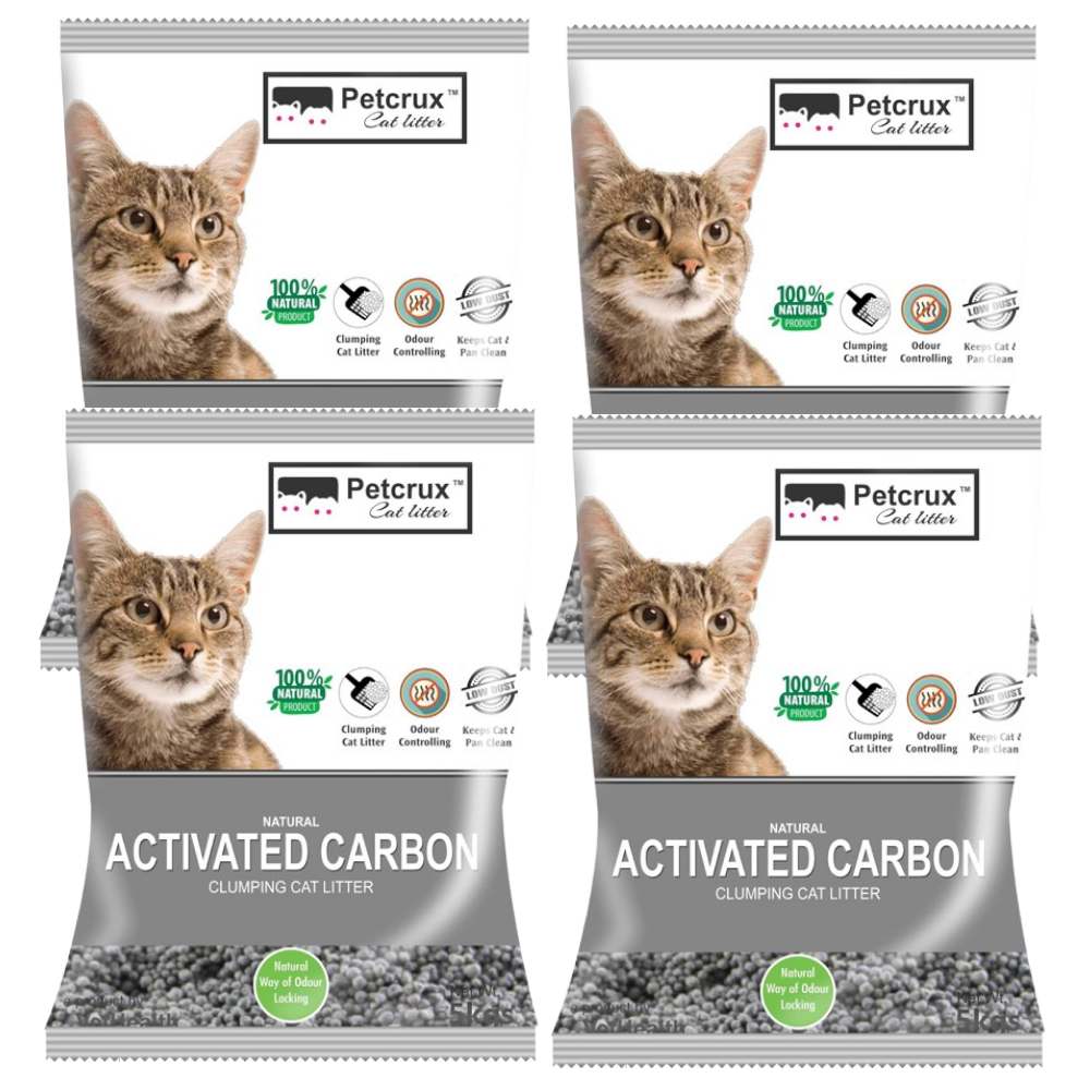 PetCrux Exclusive Scoopable Unscented Natural Activated Carbon Cat Litter image 4