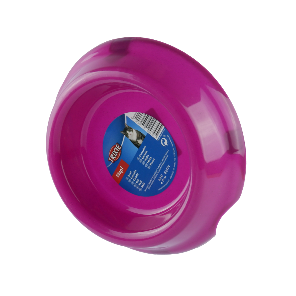 Trixie Non Slip Plastic Bowl for Cats (Purple) image 3