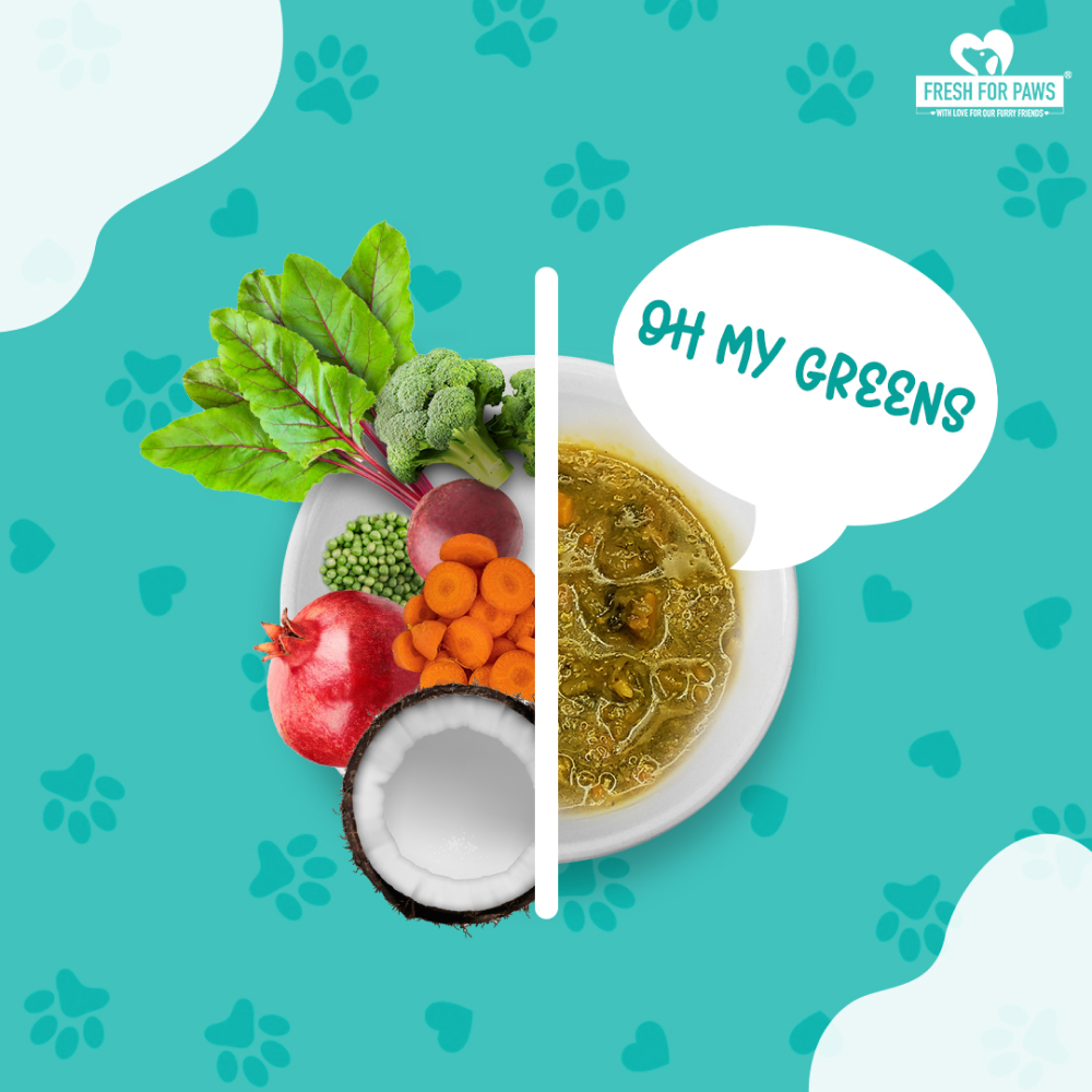 Fresh For Paws Oh My Greens Dog Wet Food (100g) image 2