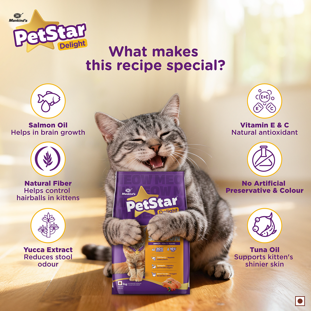 Mankind PetStar Salmon Adult Cat Dry Food image 4