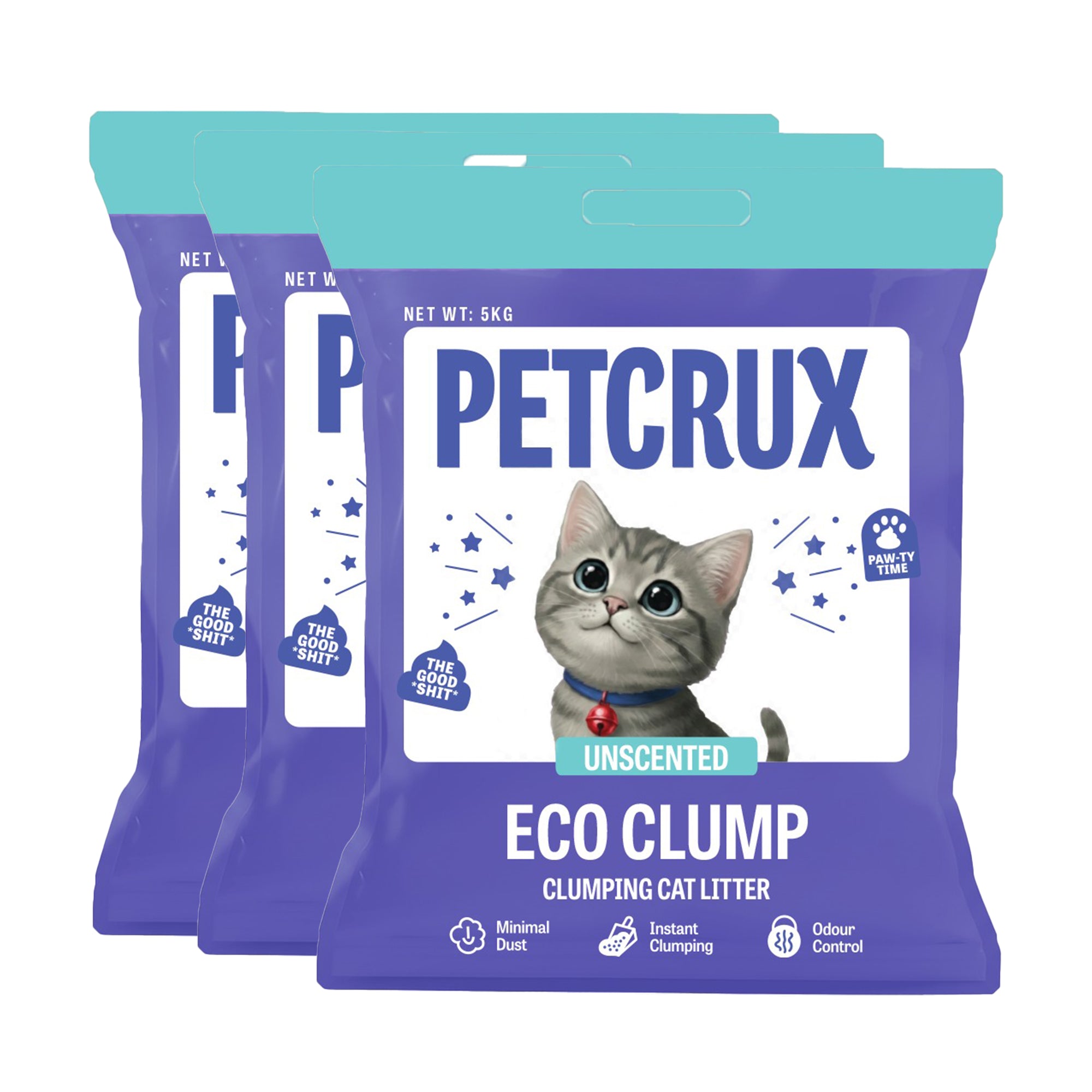 Petcrux Eco Clump Bentonite Unscented Cat Litter image 2