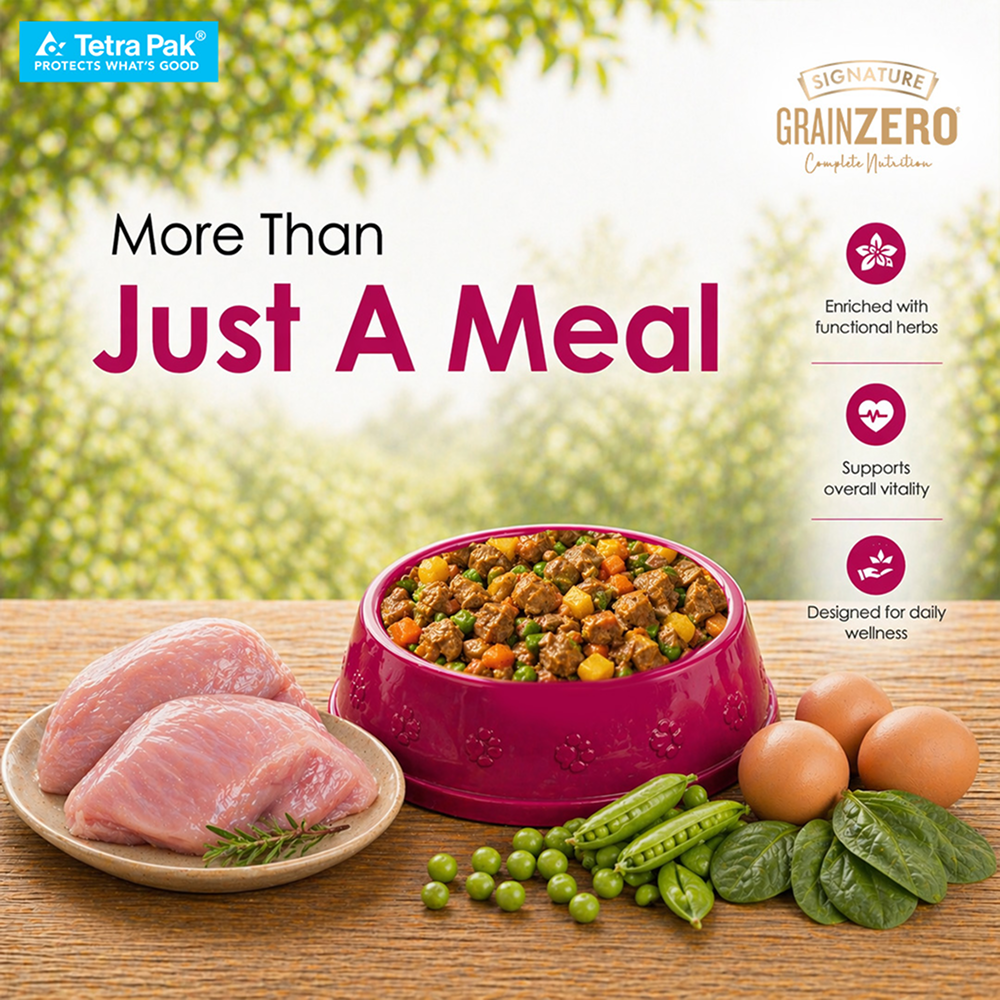 Signature Grain Zero Tetra Pack Real Chicken Turkey Dog Fresh Food image 8