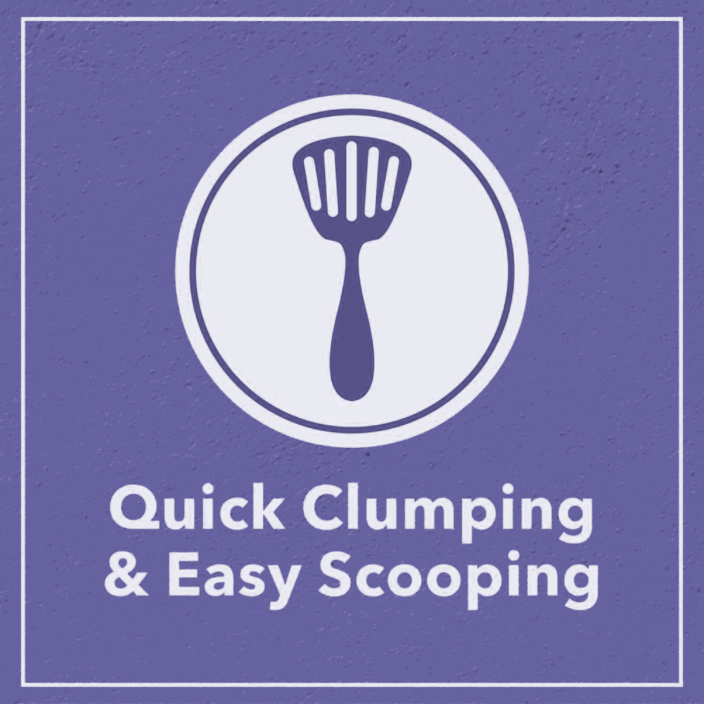 Scoopy Quick Clumping Lavender Scented Litter with Skatrs Litter Tray and Poop Bag for Cats image 5