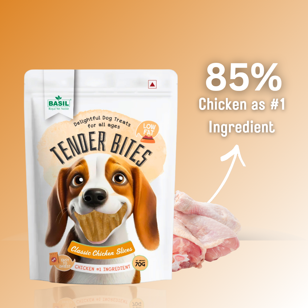 Basil Tender Bites Classic Chicken Slices Dog Treats image 4