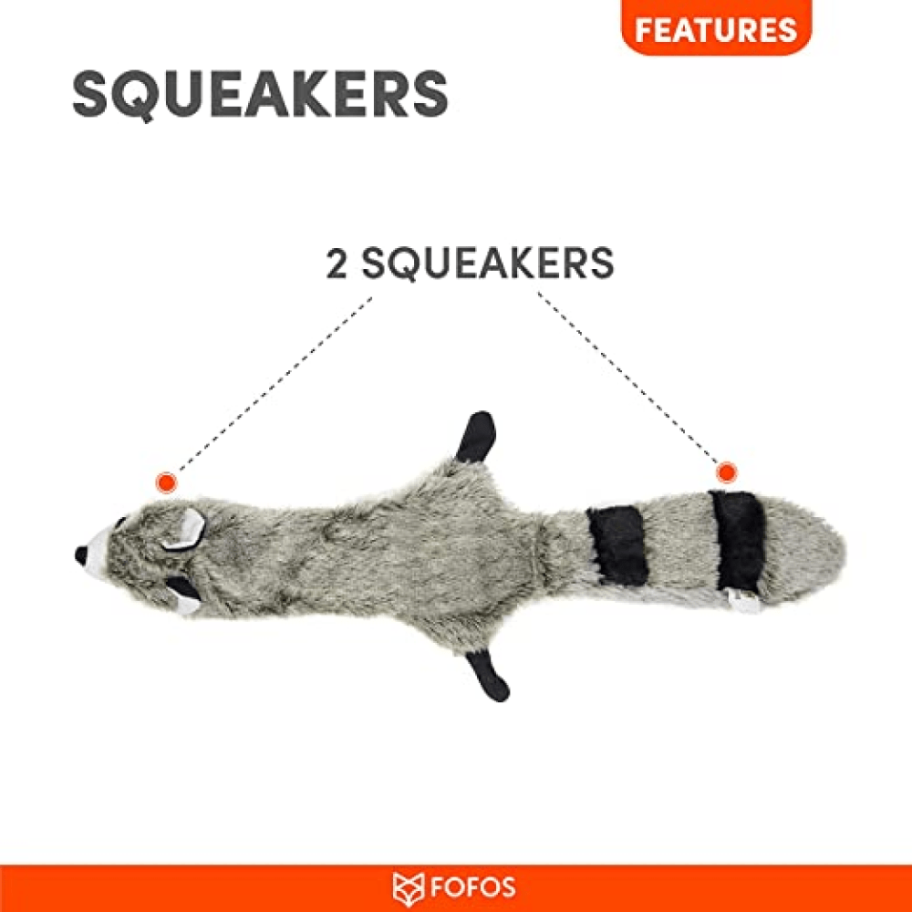 Barkbutler x Fofos Skinneez Raccoon Toy for Dogs image 6