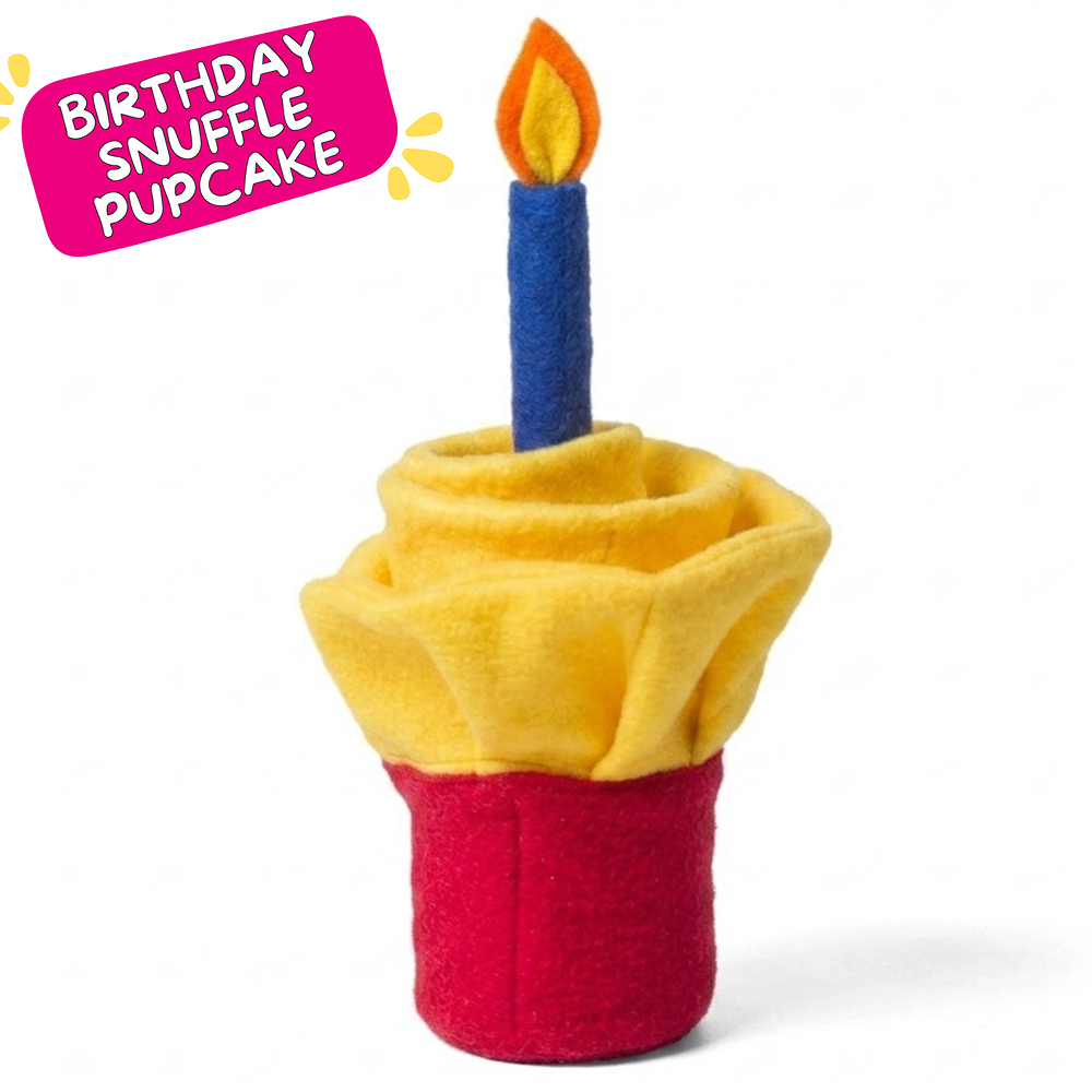 For The Love Of Dog Pink Birthday Snuffle Pupcake Toy for Dogs image 7