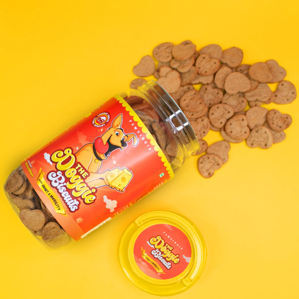 Pawsindia The Doggie Chedder Cheese Helps Joint & Mobility Dog Biscuits image 2
