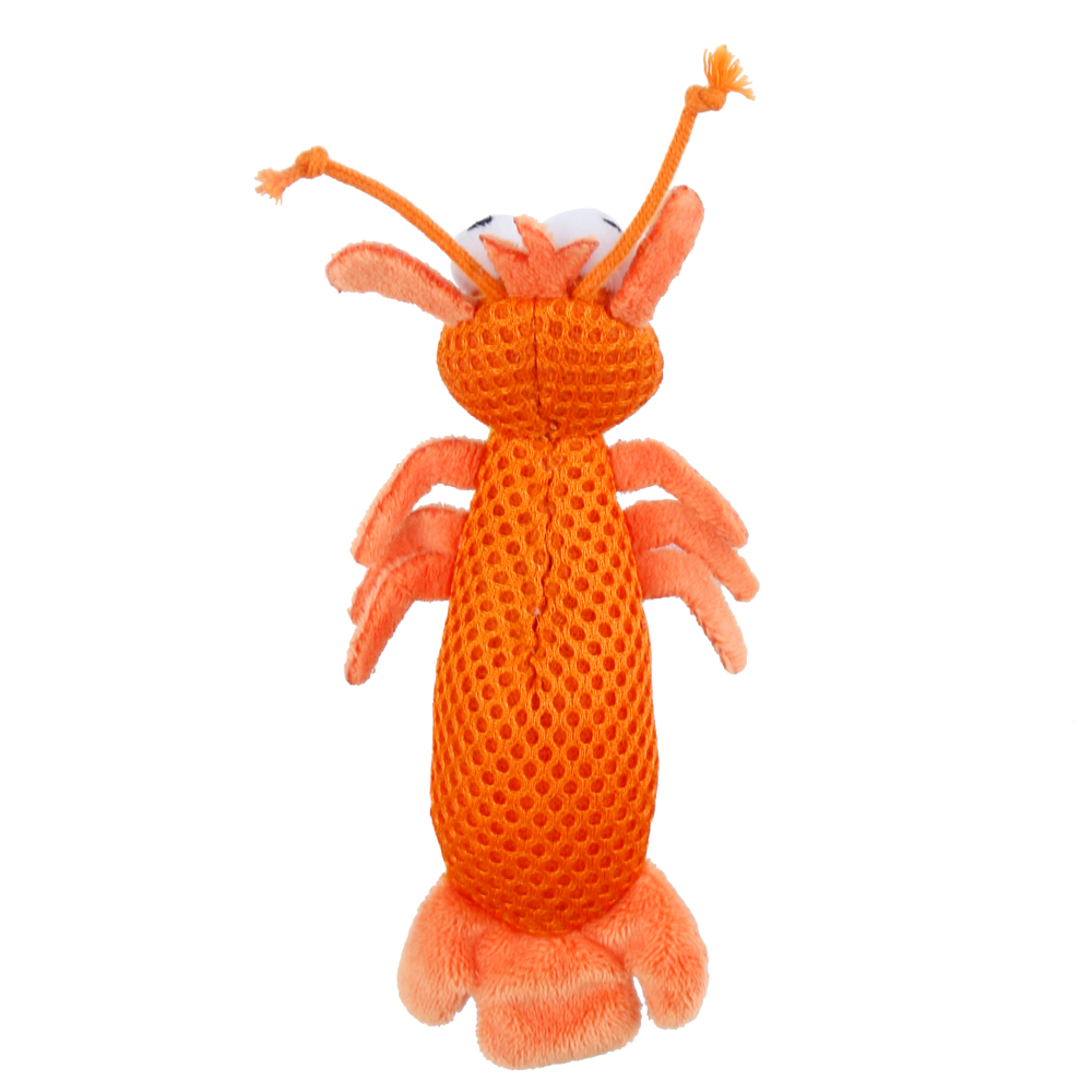 GiGwi Dental Mesh Shrimp Toy for Cats (Orange) image 5