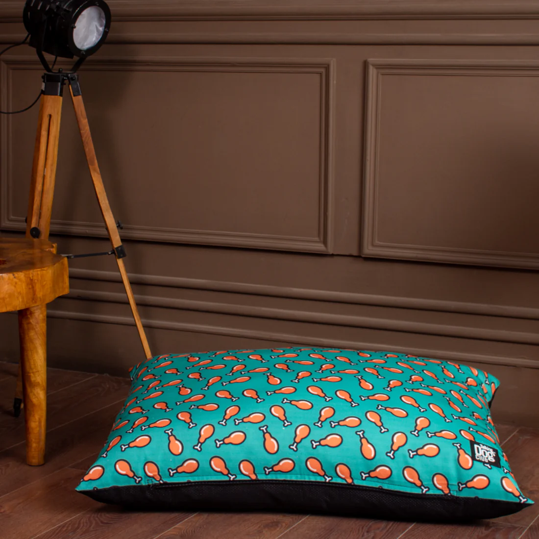 Talking Dog Club Love them Chicken Legs Pillow Bed for Dogs and Cats (Green) image 2