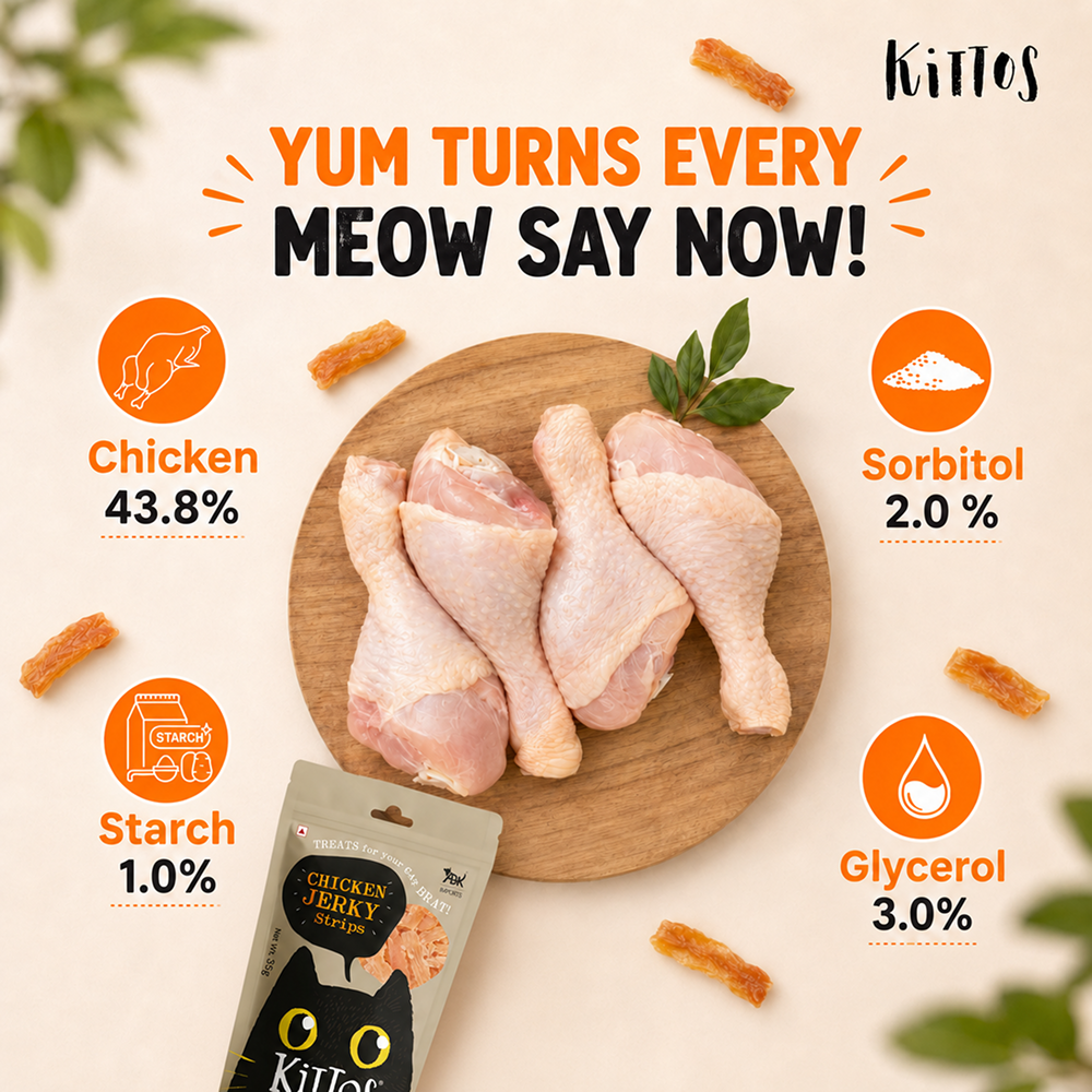 Kittos Purr Fect Chicken Jerky Strips Cat Treats image 2