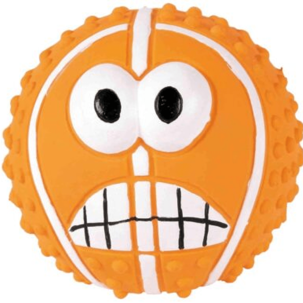 Trixie Sport Ball with Motif Latex Toy for Dogs (Orange)