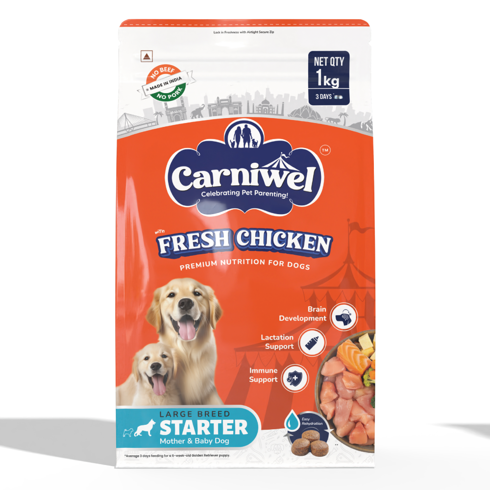 Carniwel Fresh Chicken Kibble Large Breed Starter Dog Dry Food (Limited Stocks) image 2