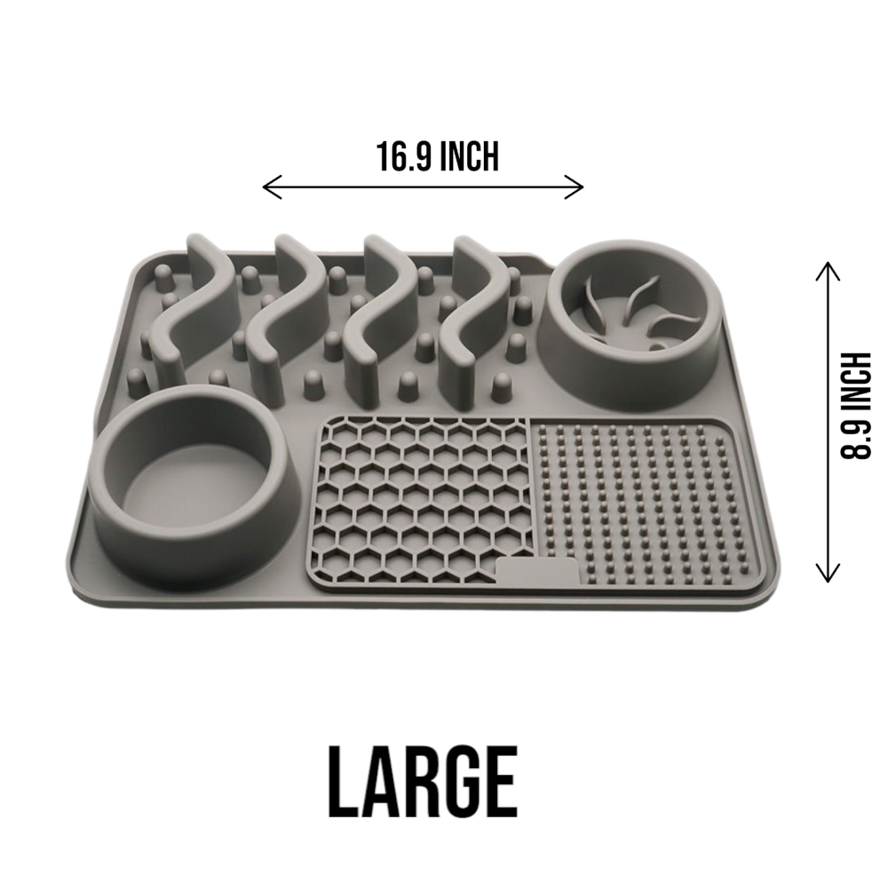 Talking Dog Club Lickables Lick Mat for Dogs and Cats (Grey) image 6